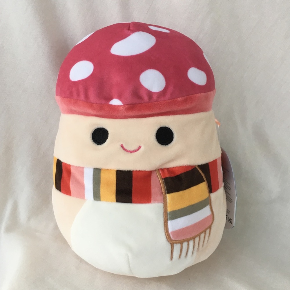 Malcolm the Mushroom with Fall Scarf Squishmallow 7.5” NWT